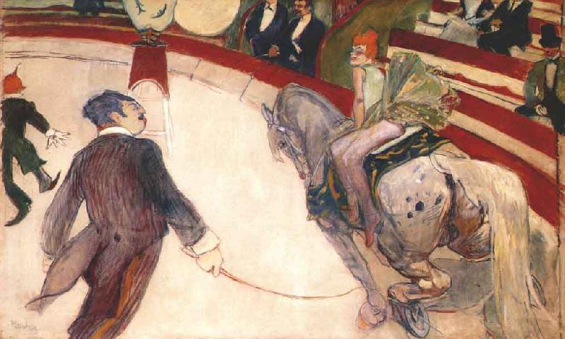 Henri  Toulouse-Lautrec Cuadro de Lautrec sobre el parisino Circo Fernando